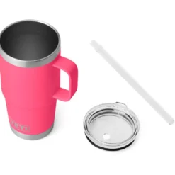 Mug Yeti Rambler 25 Oz (739 ml) Straw Mug Tropical Pink