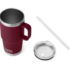 Mug Yeti Rambler 25 Oz (739 ml) Straw Mug Vine Red
