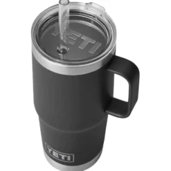 Mug Yeti Rambler 25 Oz (739 ml) Straw Mug Black