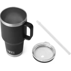 Mug Yeti Rambler 35 Oz (994 ml) Straw Mug Black