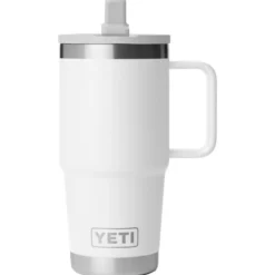 Mug Yeti Rambler 20 Oz (591 ml) Travel Straw Mug White