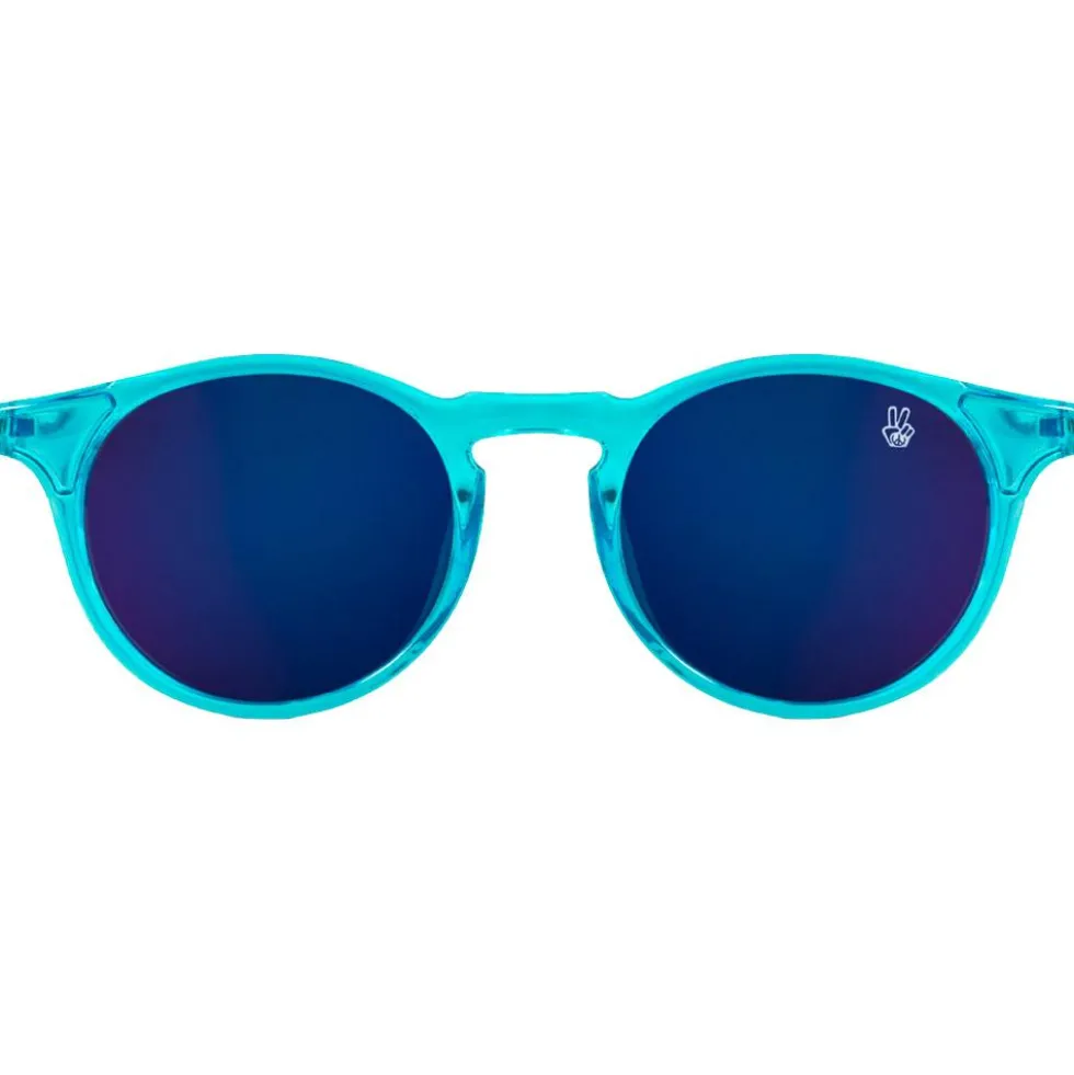 Occhiali da sole Altitude Eyewear Rose Crystal Turquoise Grey Silver Flash