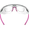 Occhiali da sole AZR Arrow Rx Crystal Grise Vernie Rose Photochromique Irisé Rose