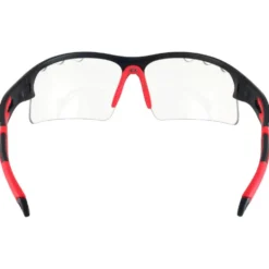 Occhiali da sole AZR Huez Noire Mat Rouge Photochromique Irisé Rouge