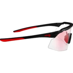 Occhiali da sole AZR Iseran Noire Mate Rouge Photochromique Irisé Rouge