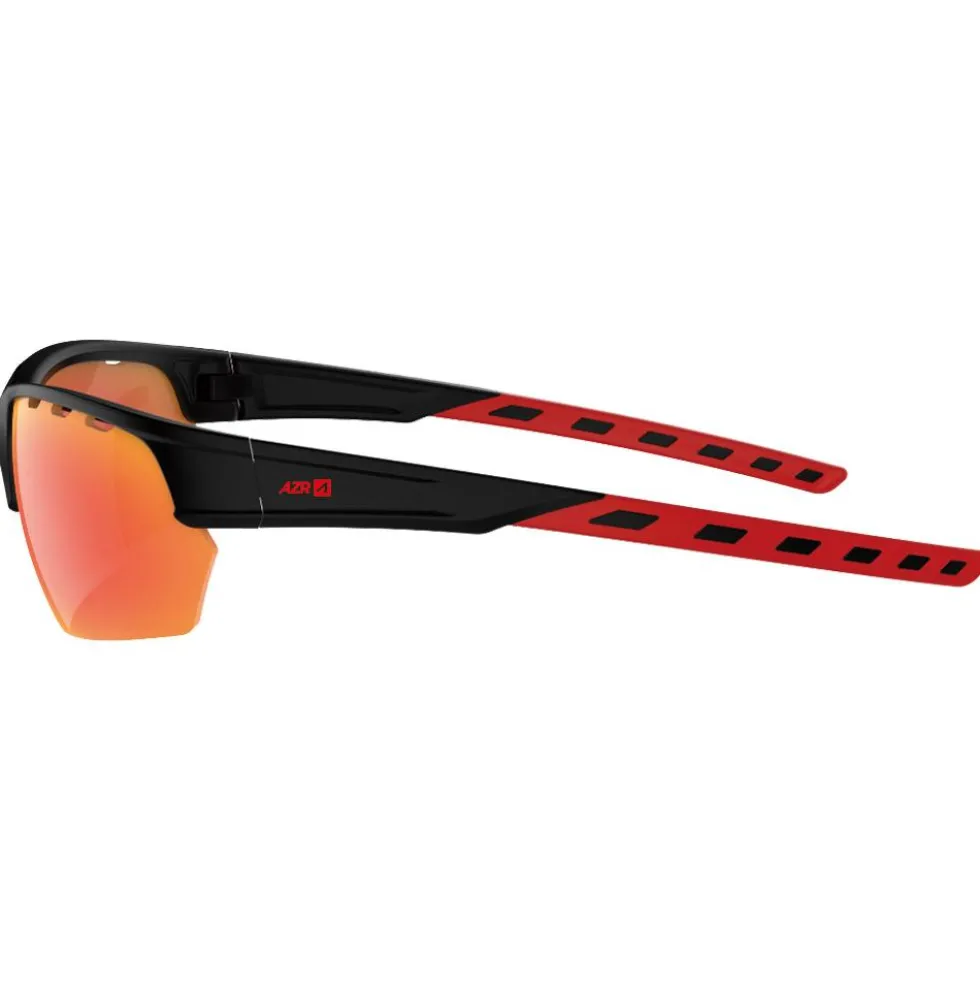 Occhiali da sole AZR Izoard Noire Mate Rouge Multicouche