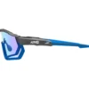 Occhiali da sole AZR Pro Race Rx Noire Mate Bleue Photochromique Irisé Bleu