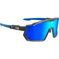 Occhiali da sole AZR Pro Race Rx Noire Mate Photochromique Irisé Bleue