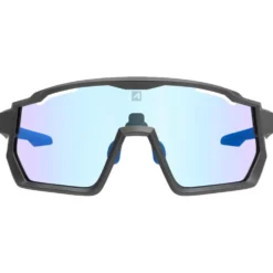 Occhiali da sole AZR Pro Race Rx Noire Mate Photochromique Irisé Bleue