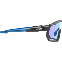Occhiali da sole AZR Pro Race Rx Noire Mate Photochromique Irisé Bleue