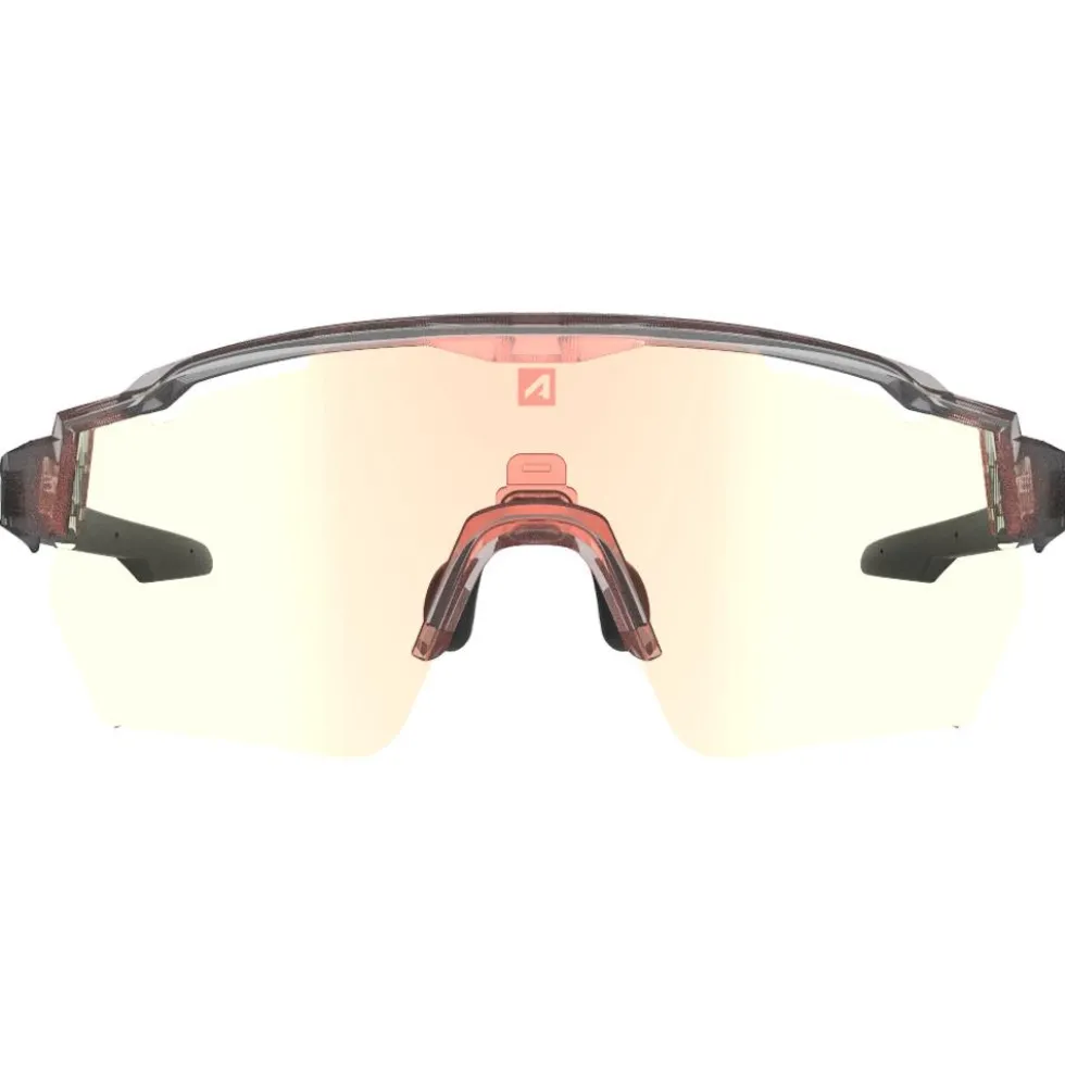 Occhiali da sole AZR Race Rx Crystale Grise Noire Irisé Rouge