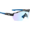 Occhiali da sole AZR Race Rx Noire Mate Photochromique Irisé Bleue