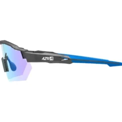 Occhiali da sole AZR Race Rx Noire Mate Photochromique Irisé Bleue