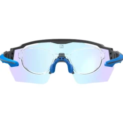 Occhiali da sole AZR Race Rx Noire Mate Photochromique Irisé Bleue