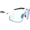 Occhiali da sole AZR Speed Rx Blanche Mate Noir Photochromique Irisé Bleu
