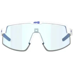 Occhiali da sole AZR Speed Rx Blanche Mate Noir Photochromique Irisé Bleu