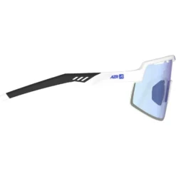 Occhiali da sole AZR Speed Rx Blanche Mate Noir Photochromique Irisé Bleu