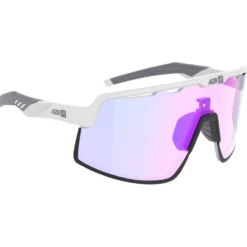 Occhiali da sole AZR Speed Rx Blanche Vernie Grise Photochromique Irisé Rose
