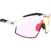 Occhiali da sole AZR Speed Rx Blanche Mate Noir Photochromique Irisé Rouge