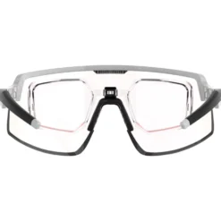 Occhiali da sole AZR Speed Rx Blanche Mate Noir Photochromique Irisé Rouge