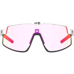 Occhiali da sole AZR Speed Rx Blanche Mate Noir Photochromique Irisé Rouge