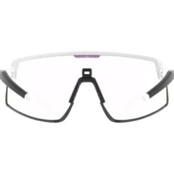 Occhiali da sole AZR Speed Rx Blanche Mate Noir Photochromique Irisé Rouge