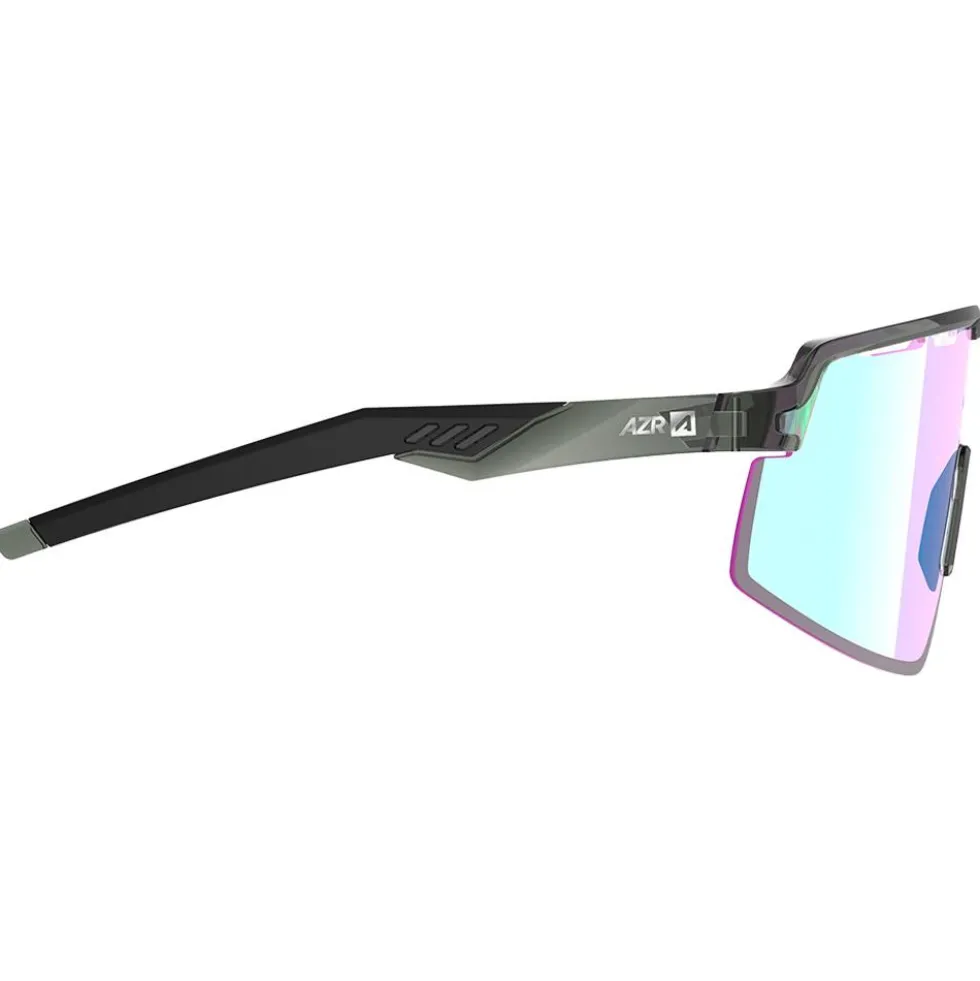 Occhiali da sole AZR Speed Rx Crystale Army Vernie Irisé Vert