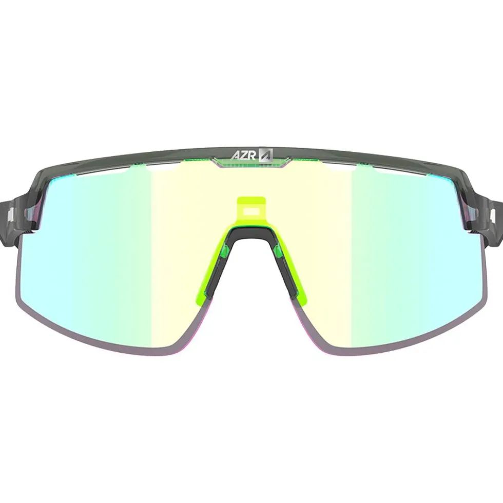 Occhiali da sole AZR Speed Rx Crystale Army Vernie Irisé Vert