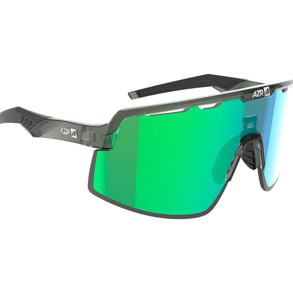 Occhiali da sole AZR Speed Rx Crystale Army Vernie Irisé Vert
