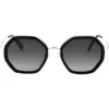 Occhiali da sole Binocle Eyewear Angela Shiny Gold Black Gradient Grey Polarized