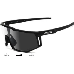 Occhiali da sole Binocle Eyewear Horizon Shiny Black Tanslucide Grey Photo