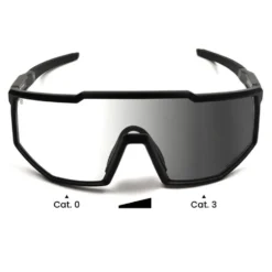 Occhiali da sole Binocle Eyewear Horizon Shiny Black Tanslucide Grey Photo