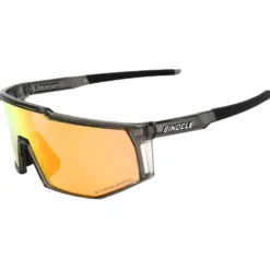 Occhiali da sole Binocle Eyewear Horizon Shiny Grey Red Fire Mirror Polarized