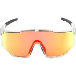 Occhiali da sole Binocle Eyewear Horizon Shiny Translucide Fire Red Mirror Polarized