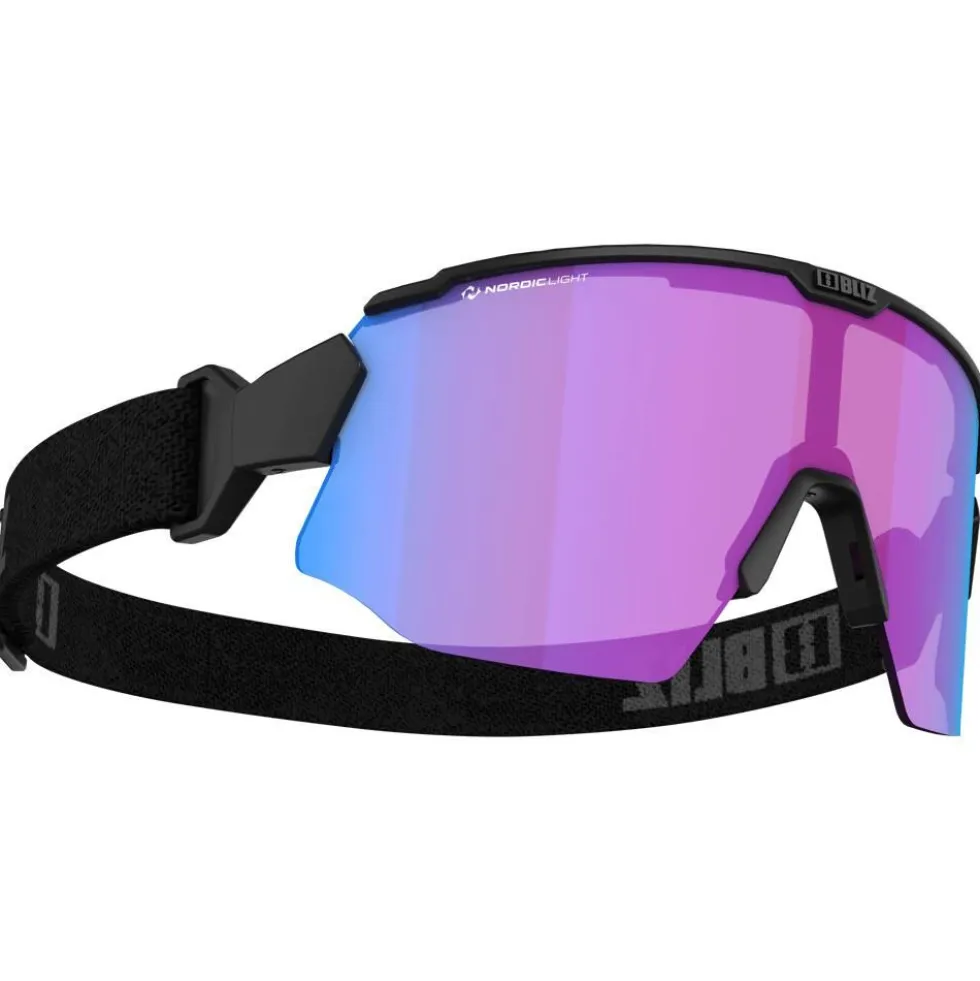 Occhiali da sole Bliz Breeze Nano Optics Nordic Light Matt Black Light Begonia