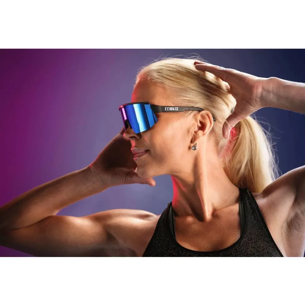 Occhiali da sole Bliz Breeze Nano Optics Nordic Light Matt Black Light Begonia