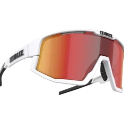 Occhiali da sole Bliz Fusion Matt White Smoke Red Multi