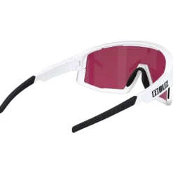 Occhiali da sole Bliz Fusion Matte White Nano Optics Nordic Light Begonia Violet Blue Multi