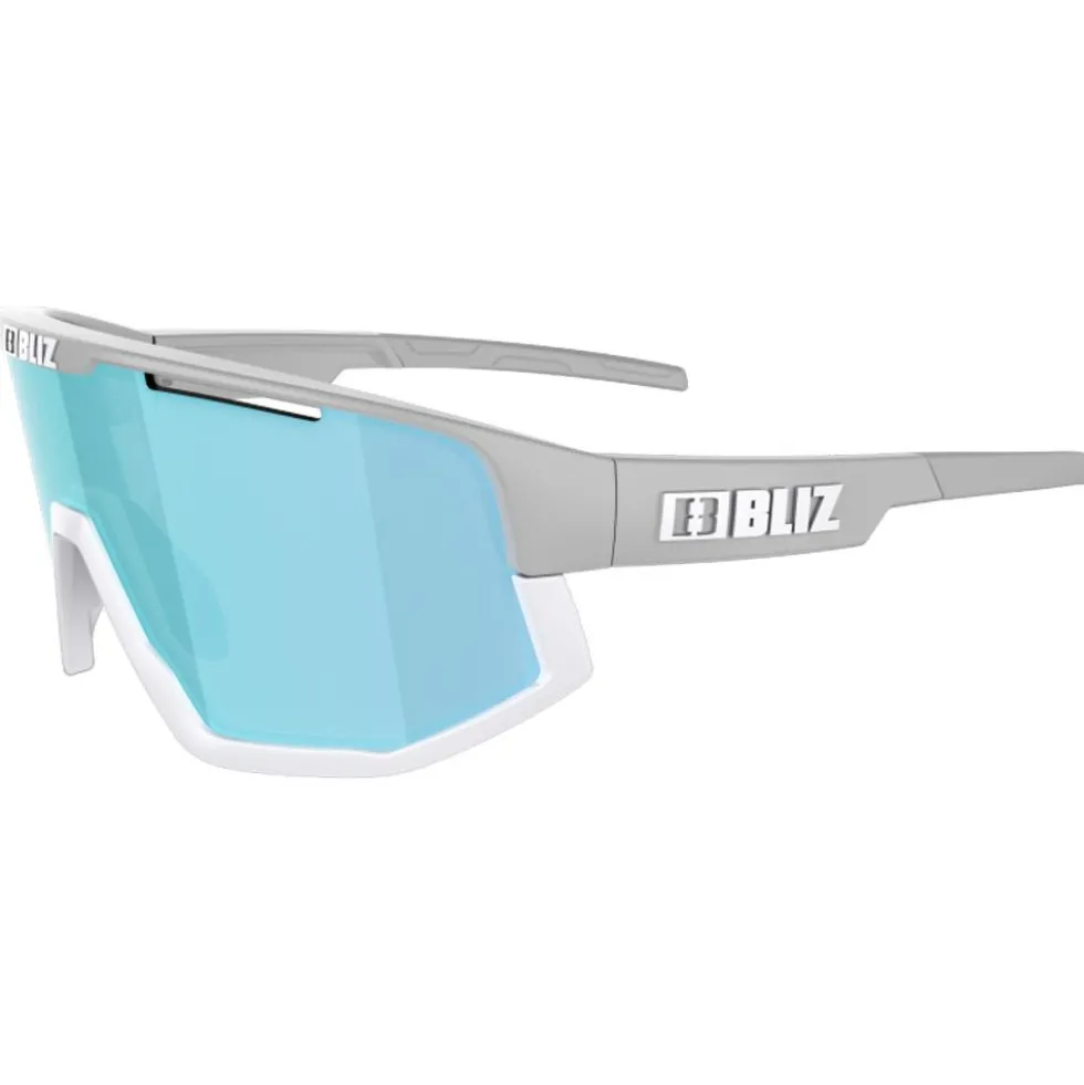 Occhiali da sole Bliz Fusion Old Matte Light Grey Smoke Ice Blue Mirror