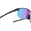 Occhiali da sole Bliz Hero Matte Black Nano Optics Nordic Light Begonia Violet Blue Mirror