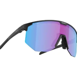 Occhiali da sole Bliz Hero Matte Black Nano Optics Nordic Light Begonia Violet Blue Mirror