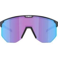 Occhiali da sole Bliz Hero Matte Black Nano Optics Nordic Light Begonia Violet Blue Mirror