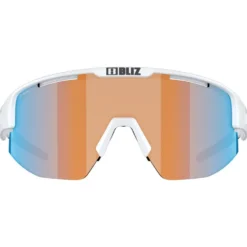 Occhiali da sole Bliz Matrix Matt White Nano Optics Nordic Orange Blue Mirror