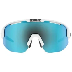 Occhiali da sole Bliz Matrix Small Matt White Smoke Blue Mirror