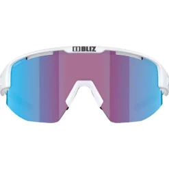 Occhiali da sole Bliz Matrix Small Matte White Nano Optics Nordic Light Begonia Violet Blue Multi