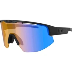 Occhiali da sole Bliz Matrix Small Matte Black Nano Optics Nordic Light Coral Orange Blue Mirror