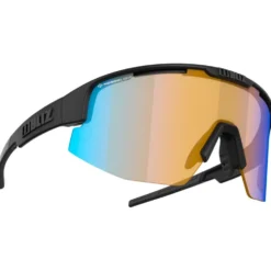 Occhiali da sole Bliz Matrix Small Matte Black Nano Optics Nordic Light Coral Orange Blue Mirror