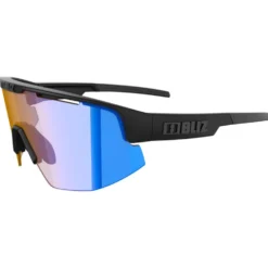 Occhiali da sole Bliz Matrix Small Matte Black Nano Optics Nordic Light Coral Orange Blue Mirror