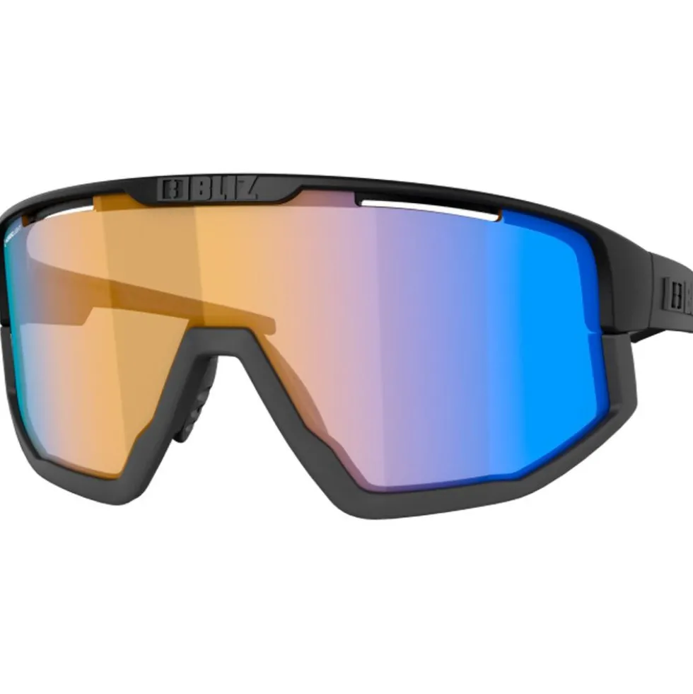 Occhiali da sole Bliz Vision Matt Black Grey Nano Optics Nordic Light Coral Orange Blue Mirror
