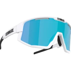 Occhiali da sole Bliz Vision White Smoke W Blue Mirror